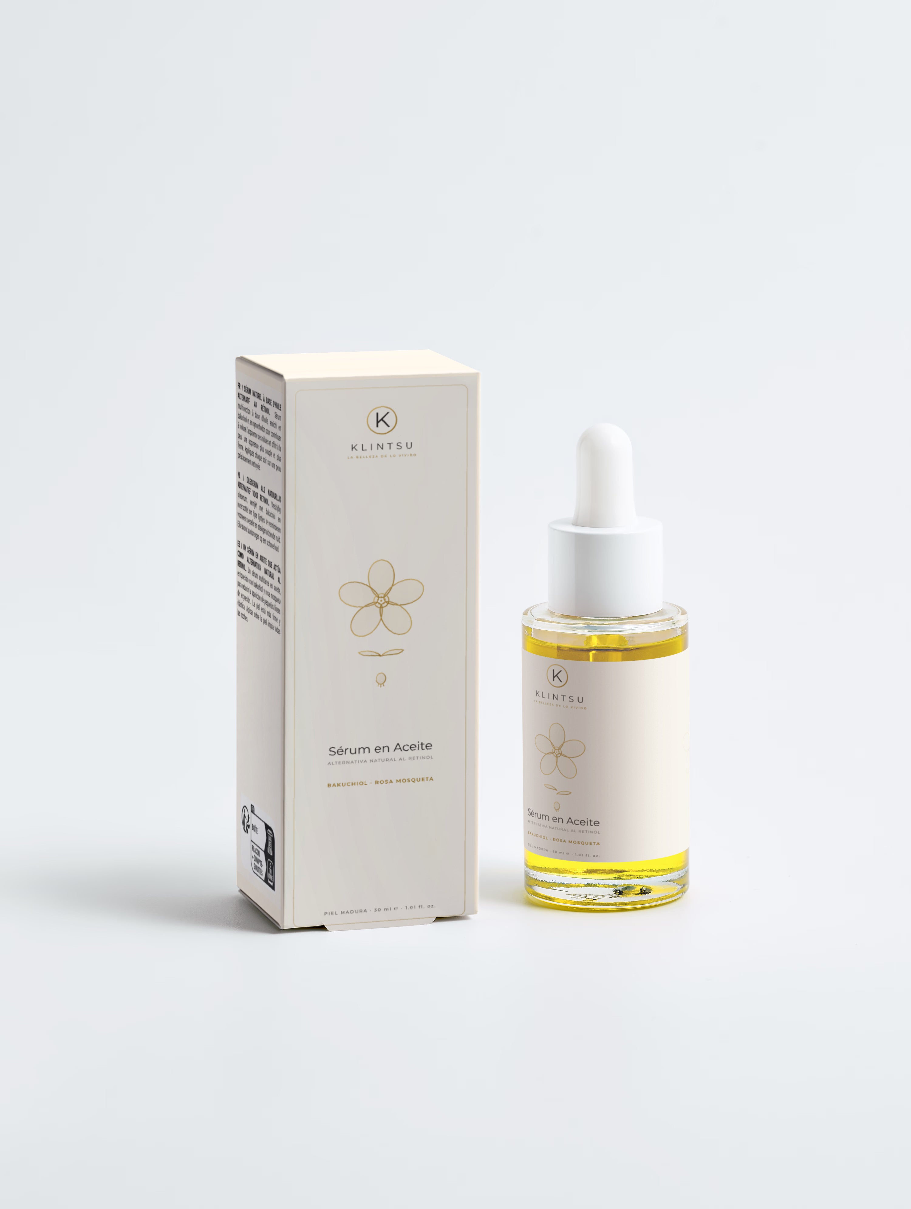 Sérum Facial en Aceite · Bakuchiol + Rosa Mosqueta