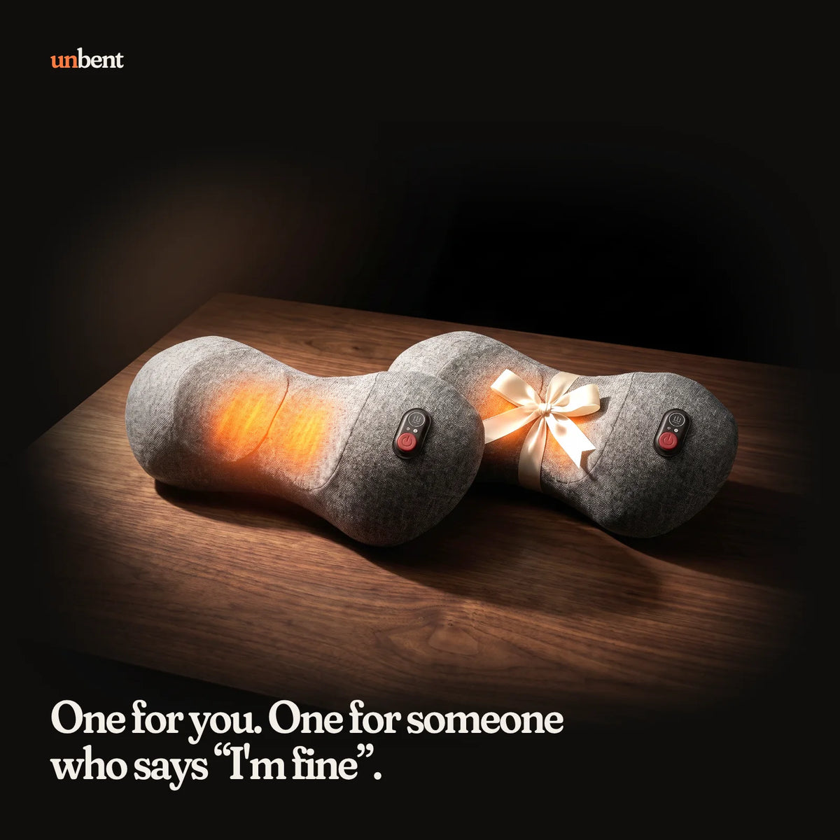 Two Unbent, one tied with a ribbon as a gift